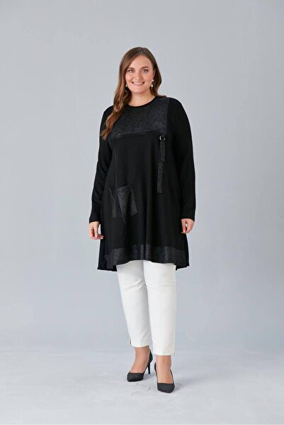 QUAWEAR Crew Neck Varak Printed Tunik with Top Pocket, Adjustable Buttoned Combed Cotton Fabric