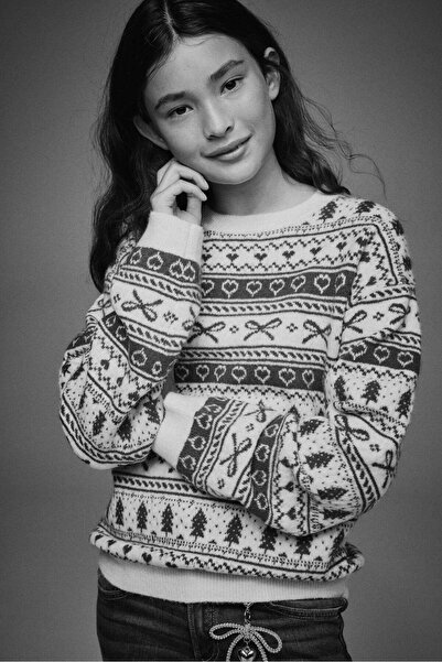 H&M Loose-fit motif-detail jumper