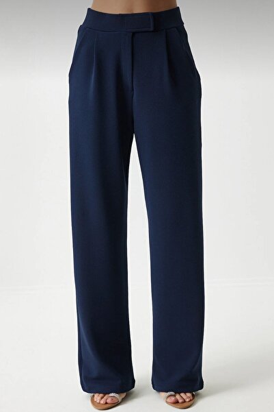 moda armanc Women's High Waist Stretch Fabric Palazzo Pants - Flowy Wide Leg, Stylish Office & Casual Combination Trousers