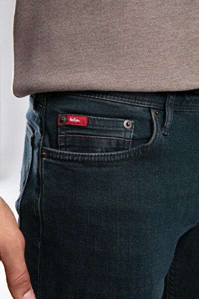 Lee Cooper Jagger Normal Waist Slim Fit Straight Leg Green Men's Jean Trousers