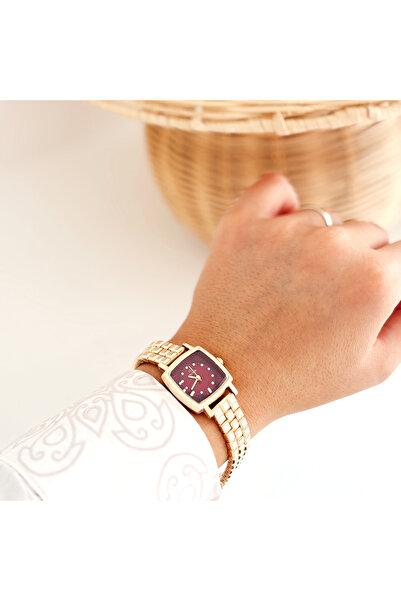 Boise Atelier Zalen Gold-Red Watch | Saat