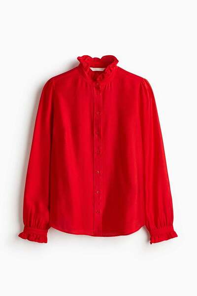 H&M Frill-collar blouse