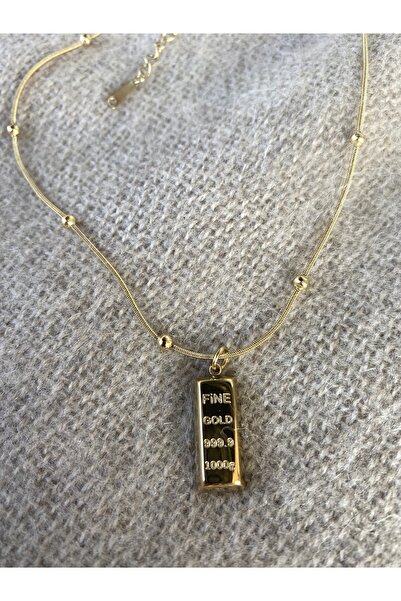 Parla Aksesuar Bijuteri Külçe altın kolye