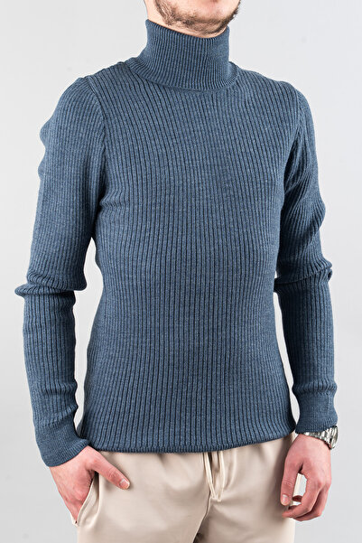 bombe Pulover pentru bărbați, slim fit, cu decolteu, din bumbac