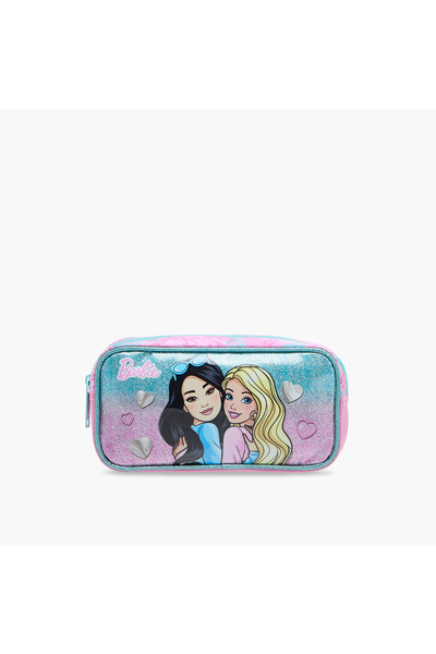 Barbie Printed Pencil Pouch with Zip Closure
