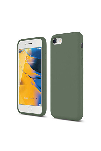 Casey Studios Husa Soft Silicone iPhone 7/8/SE2, Microfibra in Interior, de P...