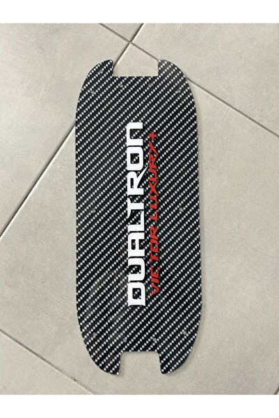 bisiklet dünyam Karbon Desenli Elektrikli Scooter Plexi Tabanlık Vidalı Monta...