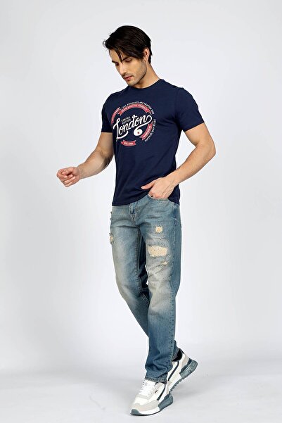 Lee Cooper Oxford Mid-High Waist Casual Tapered Cut Slimming Leg 100% Cotton ...