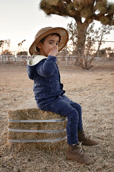 Lovedbaby Set Geaca si pantaloni copii,100% bumbac, Navy, 2-4 ani, Certificat...