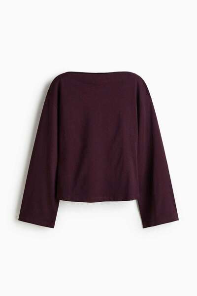 H&M Boat-neck cotton top