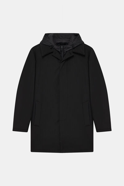 W Collection KAPUŞONLU SİYAH PARKA