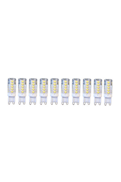 RFAN Set de 10 becuri LED, G9, lumină rece, 6000K, 5W
