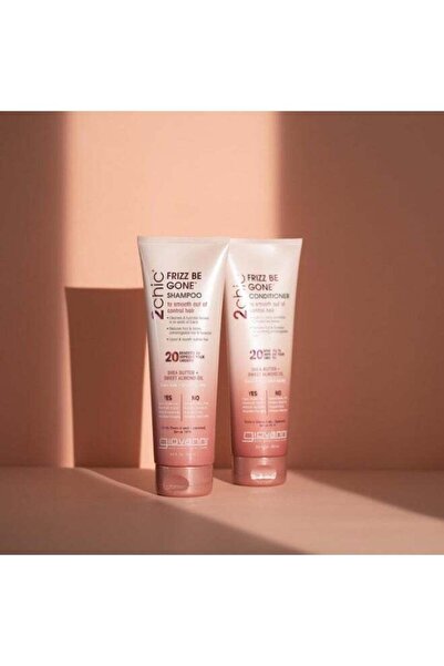 Giovanni بلسم 2chic Frizz Be Gone - مضاد للتجعد، بزبدة الشيا وزيت اللوز الحلو...