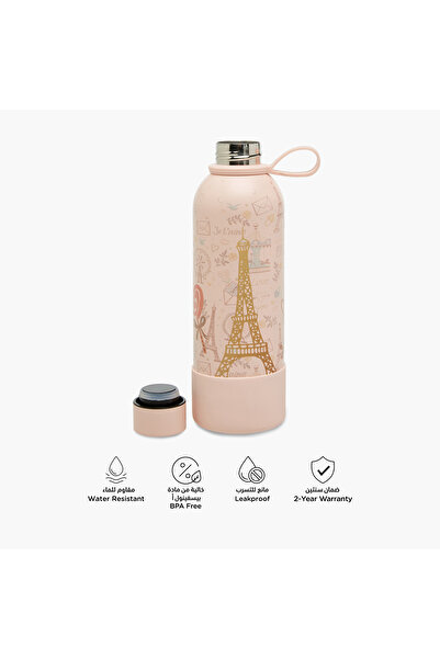 Juniors Paris Print Water Bottle - 500 ml