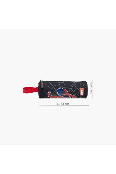 Marvel Spider-Man Print Pencil Pouch with Zip Closure