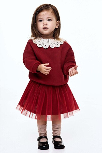 H&M Plissé tulle skirt