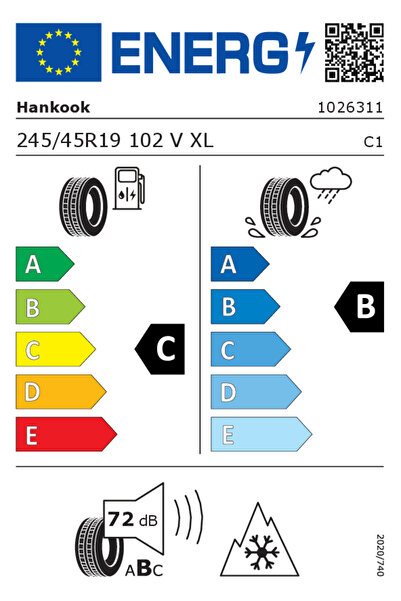 Hankook 245/45R19 102V Winter I* Cept Evo 3 W330 Kış Oto Lastiği (Üretim Yılı: 2025)
