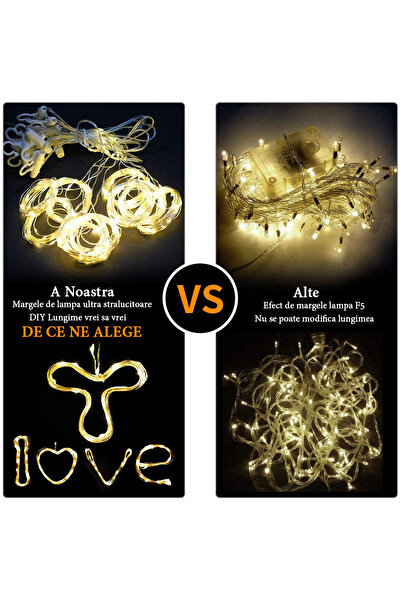 OricareFain Christmas Installation with Remote Control, Curtain, 3 m x 3 m, 300 led, 8 Modes, USB power supply