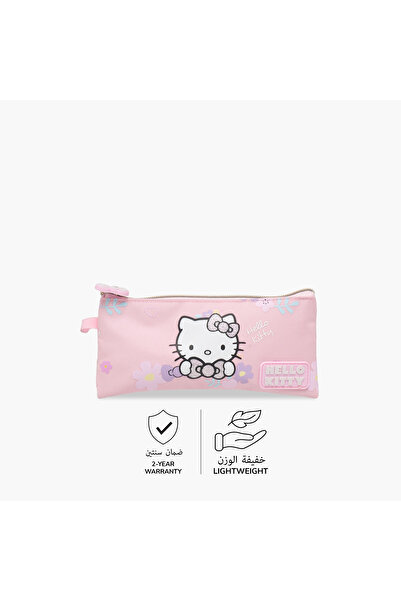 Hello Kitty Printed Pencil Pouch with Zip Closure