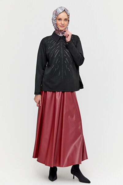 Setrms Taş Detaylı Triko Bluz