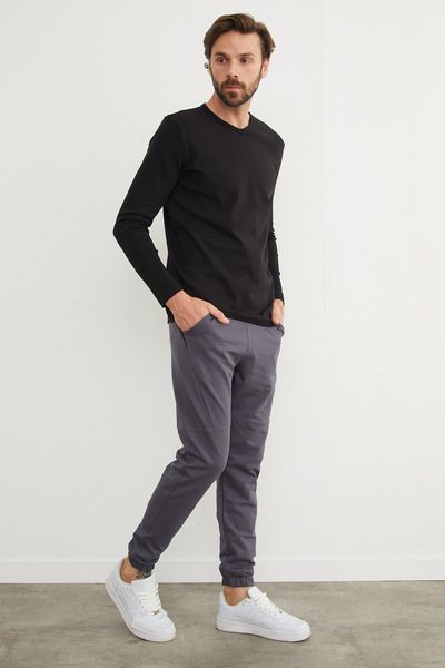Fulla Moda Tie-Waist Double Pocket Jogger Sweatpants