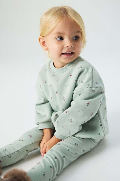 H&M Printed brushed-inside leggings