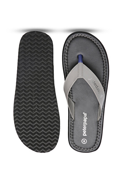 Peterpapa By Styli Men Grey Thong Flip Flops