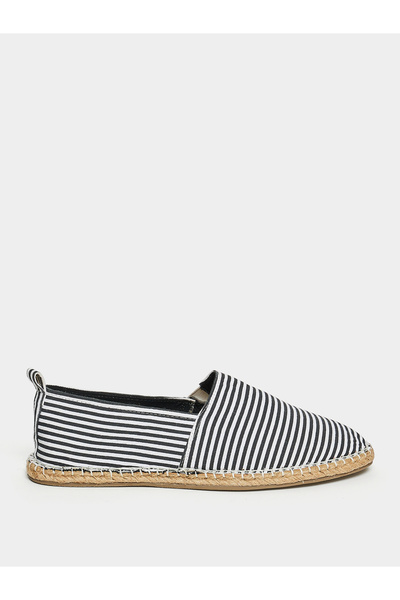 Styli Striped Canvas Espadrilles