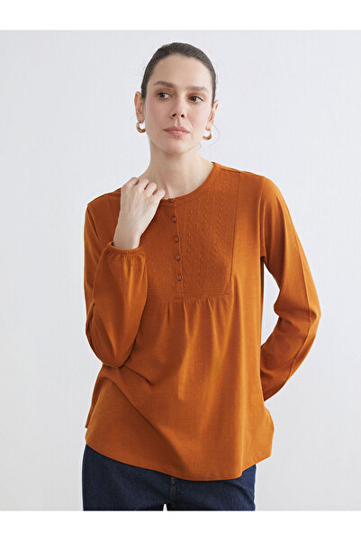 LC Waikiki Bluză brodată Peak New Season guler rotund