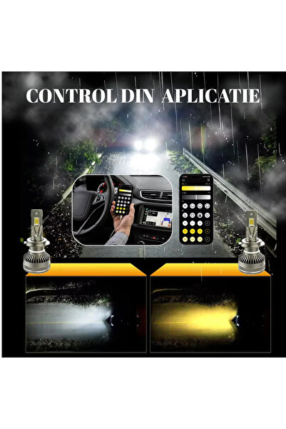 iKlassQeer H4 LED bulbs 300W 35000LM with app adjustment – ​​CANBUS error-free