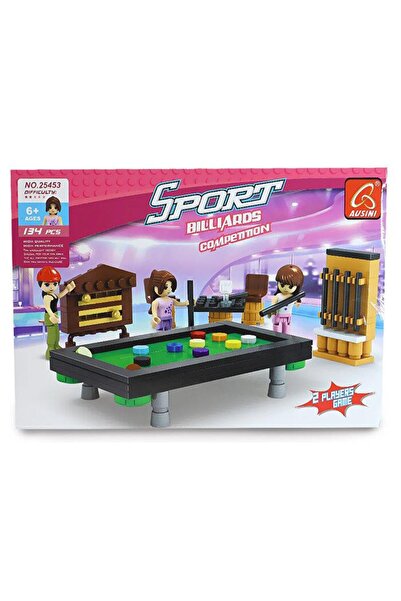 hak-iş oyuncak Sport Billiards Pool Table 134 Piece Building Block Set