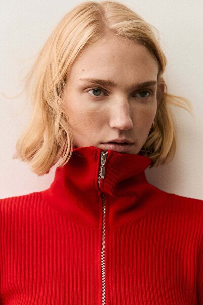 H&M Rib-knit zip-top top