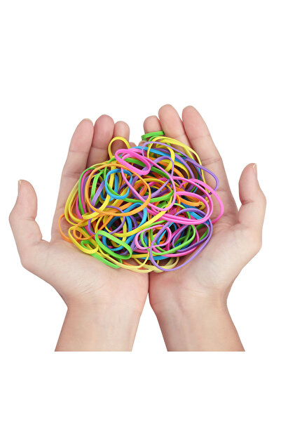 Lawazim Colorful Rubber Band Set 25 38 50 mm - Strong Elastic Bands for Office, School, & Crafting