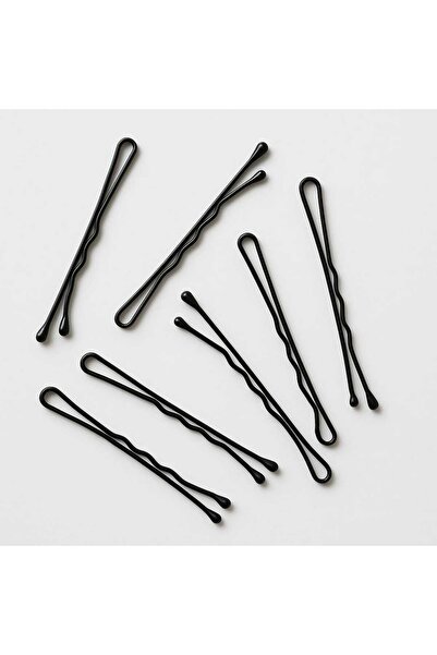 Lucani Cosmetic Kuaför Tipi Siyah Tel Toka 50’li – Güçlü Tutuculu Saç Tokası