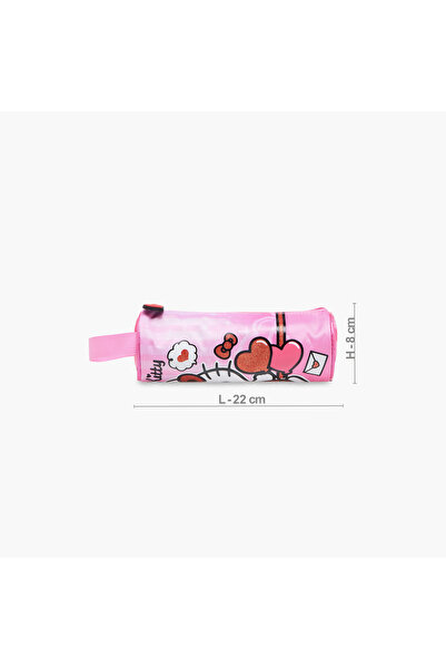 Hello Kitty Printed Pencil Pouch with Zip Closure