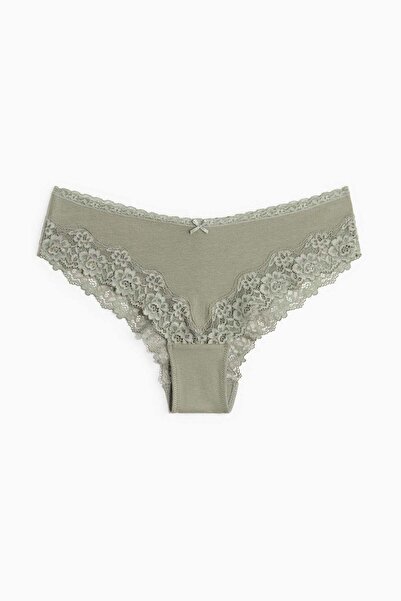 H&M 3-pack cotton and lace hipster briefs
