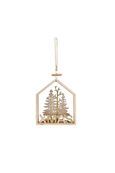 MELİNERA X-Mas Wooden Decoration, 15 x 20.5 x 4.5 cm