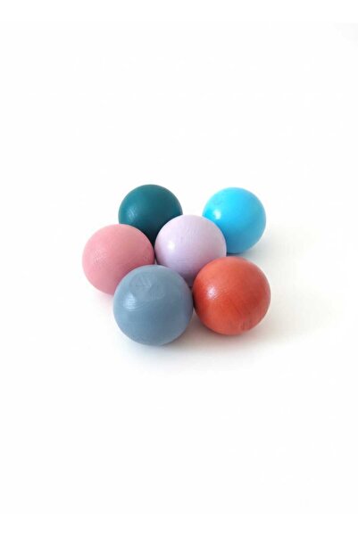 Natural Wooden Colorful Ball Toy | Montessori Baby Developmental Sensory Set – Also Used as Decor