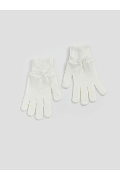 LC Waikiki Lcw Accessories Beige Basic Girls' Knit Gloves