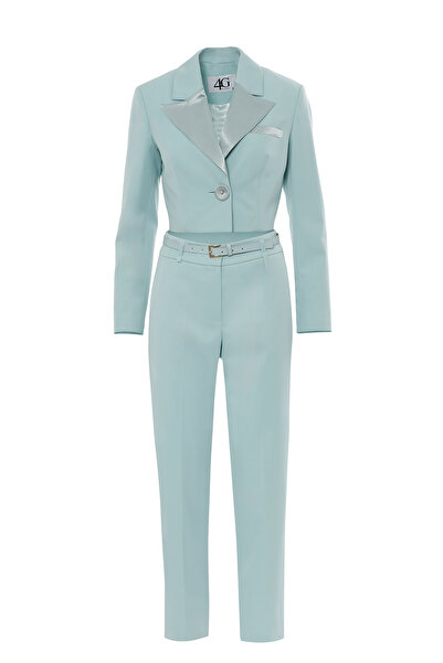 GİZİA Kısa Kruvaze Ceket ve Pantolonlu Takım