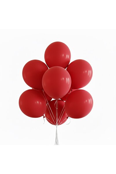 Öz-bal 5 Adet Kırmızı Balon Seti - Parti, Doğum Günü, Özel Gün Süslemesi