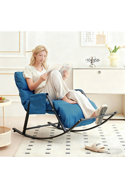 Sumkyle كرسي هزاز قابل للتعديل بتصميم مريح مع دعم للرأس والظهر، وأريكة ترفيهي...