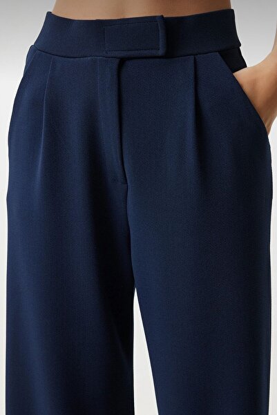 moda armanc Women's High Waist Stretch Fabric Palazzo Pants - Flowy Wide Leg, Stylish Office & Casual Combination Trousers