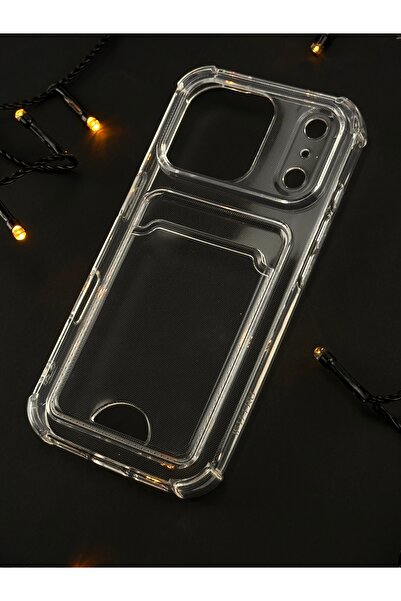 Enes Elektronik حافظة شفافة لهاتف iPhone 17 Pro بتصميم بسيط وأنيق مع حجرة لبط...