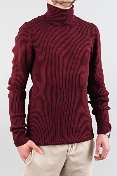 bombe Pulover pentru bărbați, slim fit, cu decolteu, din bumbac