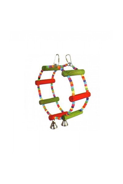 Vanpet Wheel Type Toy with Bell (25 x 7.5 cm) for Bird