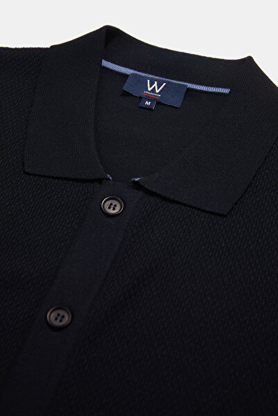 W Collection Dark Blue Short Sleeve Shirt
