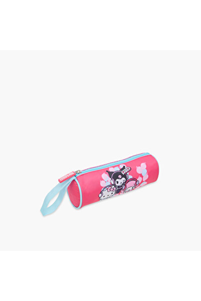 Hello Kitty Print Pencil Pouch with Zip Closure