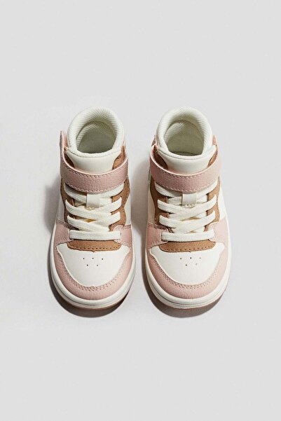 H&M Colour-blocked hi-top trainers