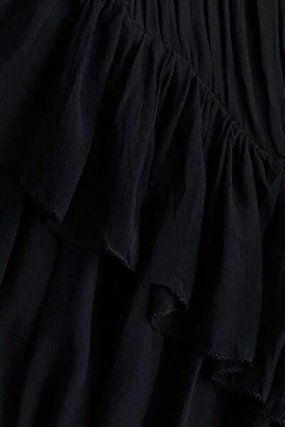 H&M Frill-trimmed chiffon blouse